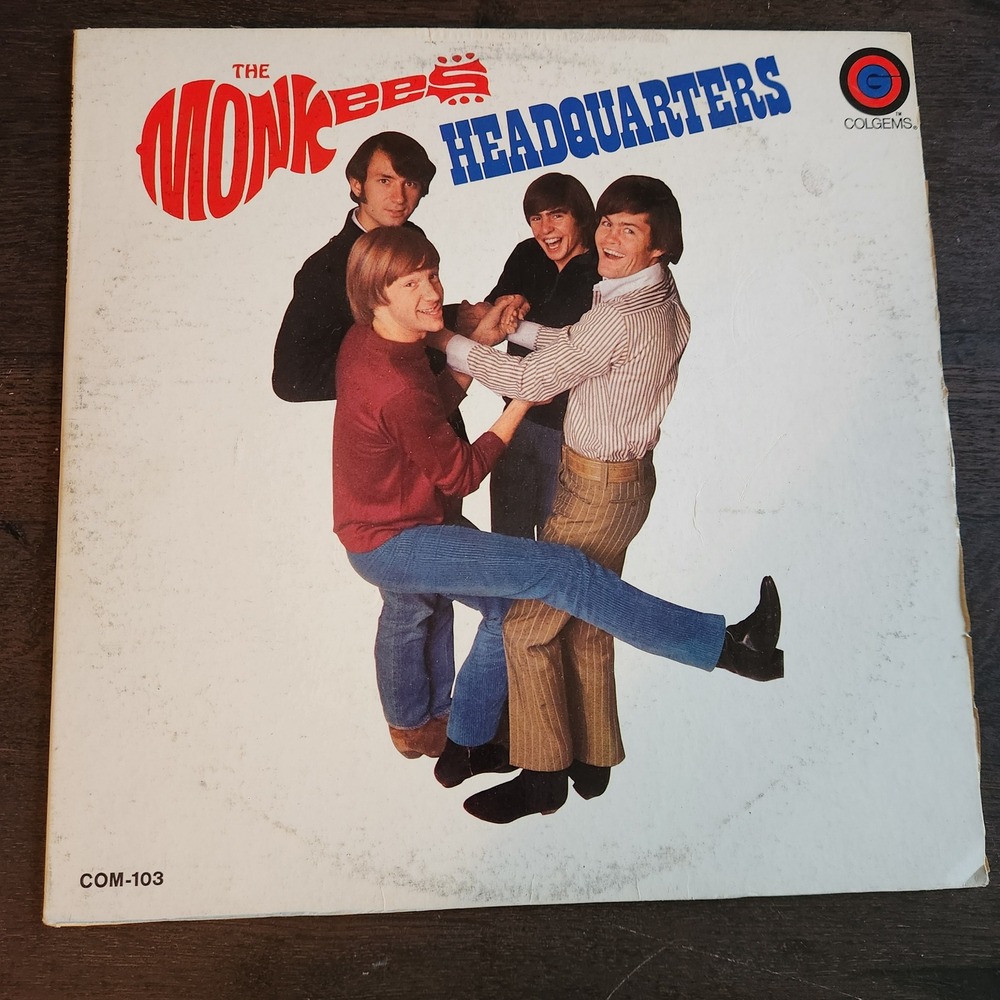 The‎ Monkees Headquarters Vinyl Record Album 1967 Colgems COM-103 Mono Vintage
